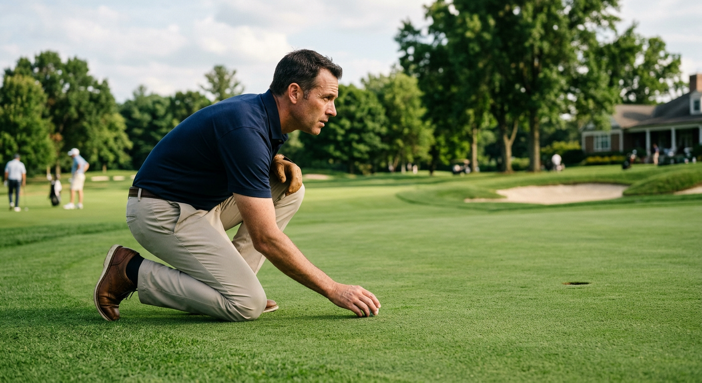 Golfer auf dem Grün