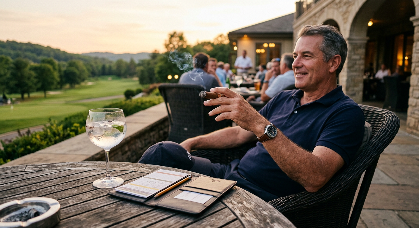 Clubhaus nach Golfrunde