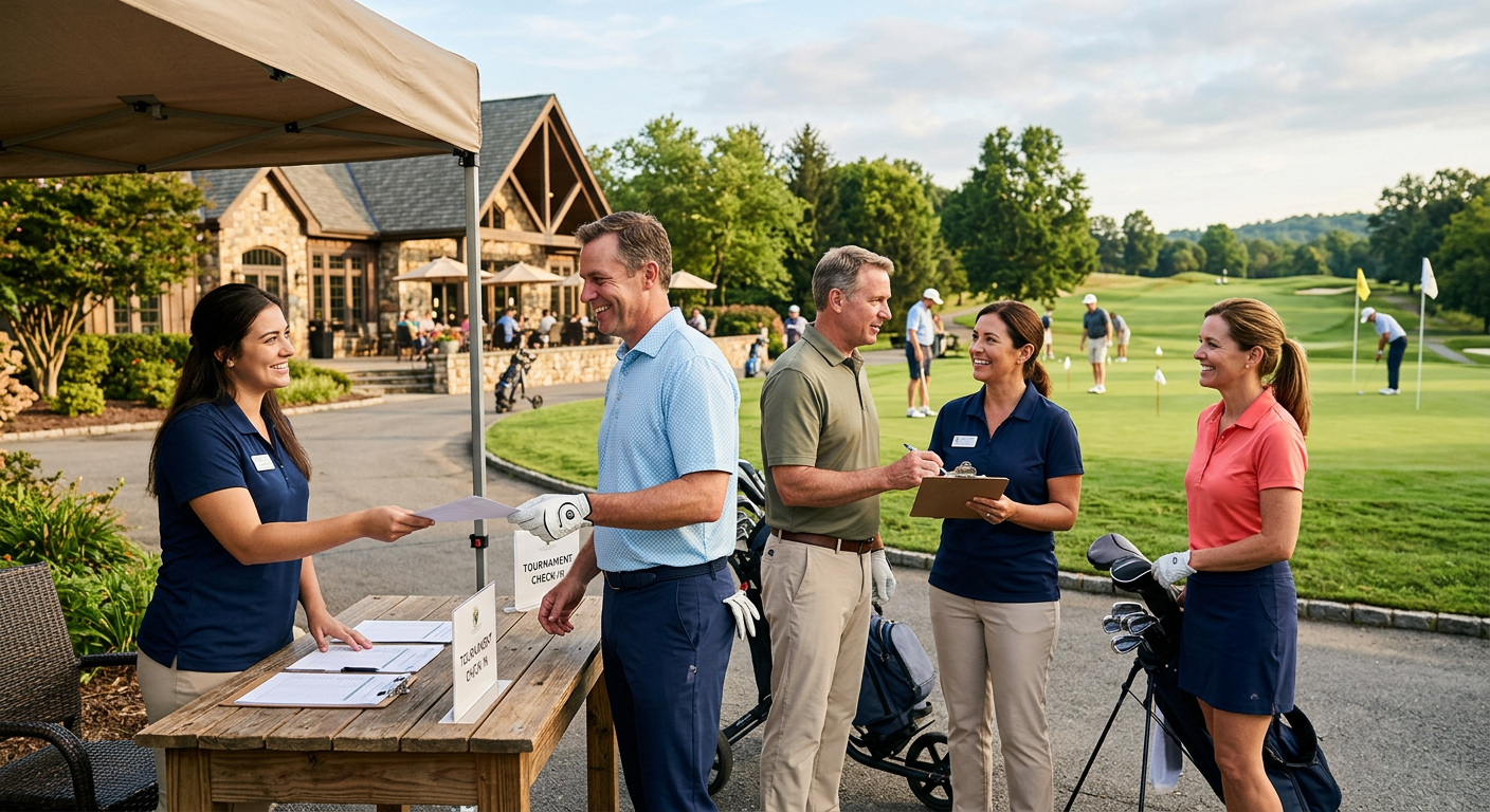 Check-in vor Turnier