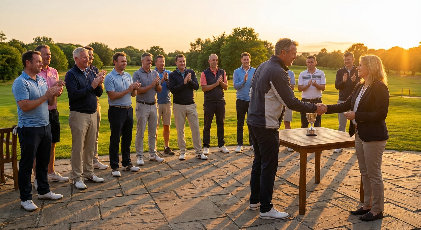 Siegerehrung beim Golfturnier