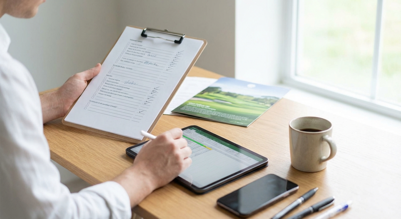 Turnierplanung Checkliste Schreibtisch