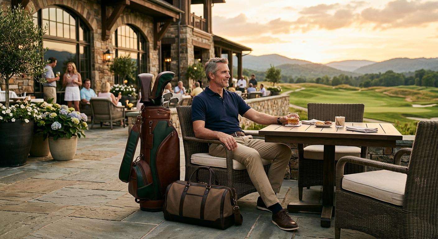Golfer im Resort