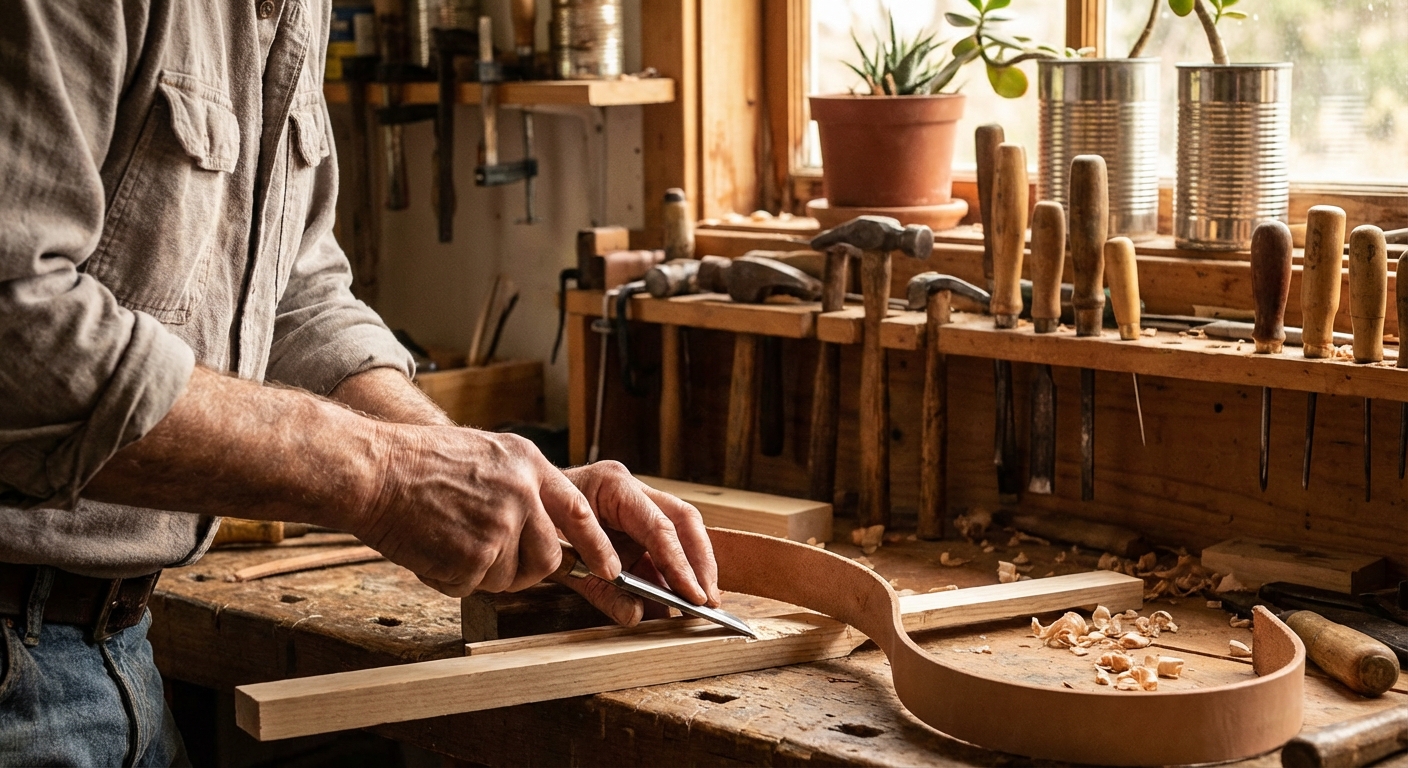 Handwerk in Werkstatt