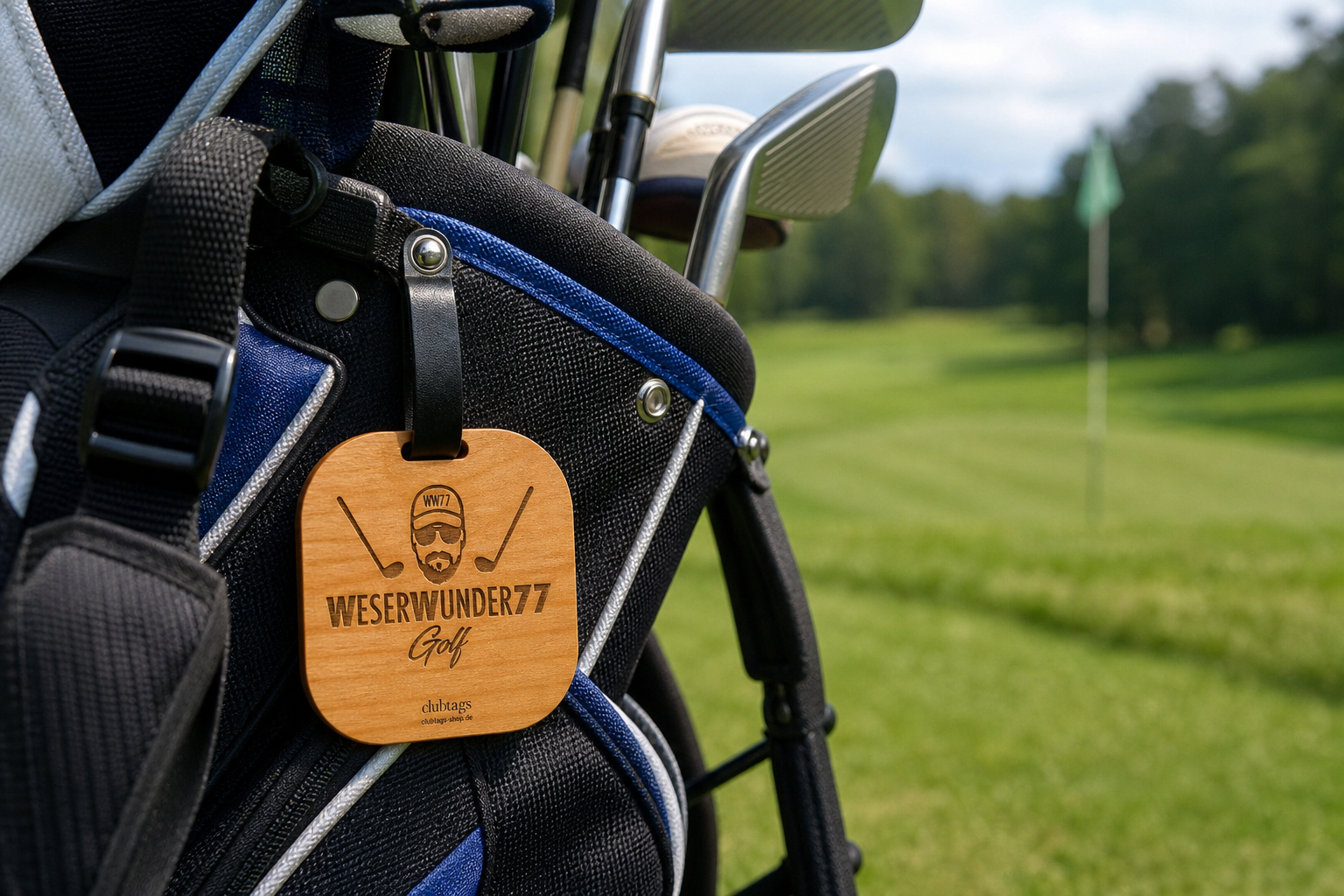 Personalisierter Bagtag am Bag