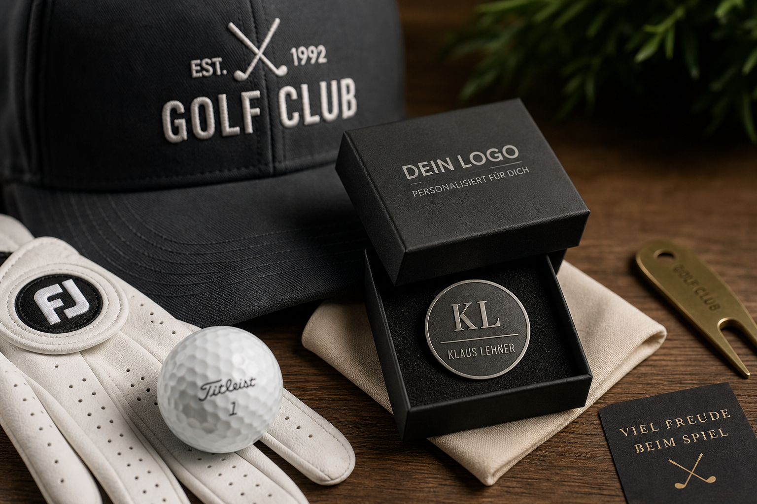 Personalisierter Ballmarker als Geschenk