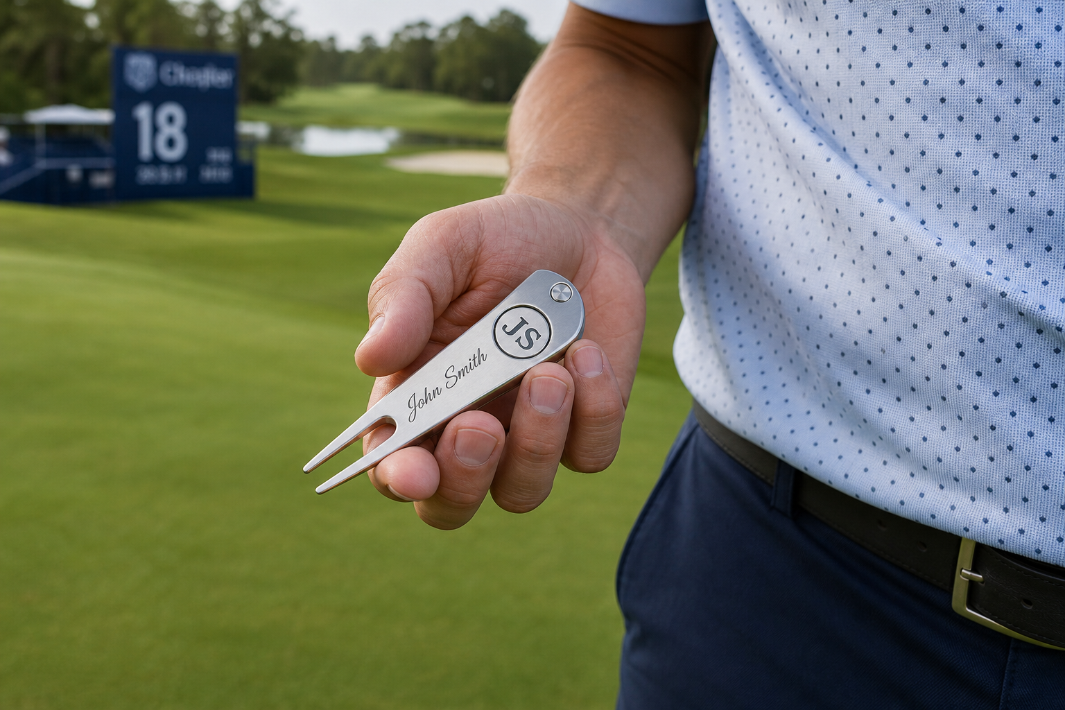 Pitchgabel am Par-3-Grün